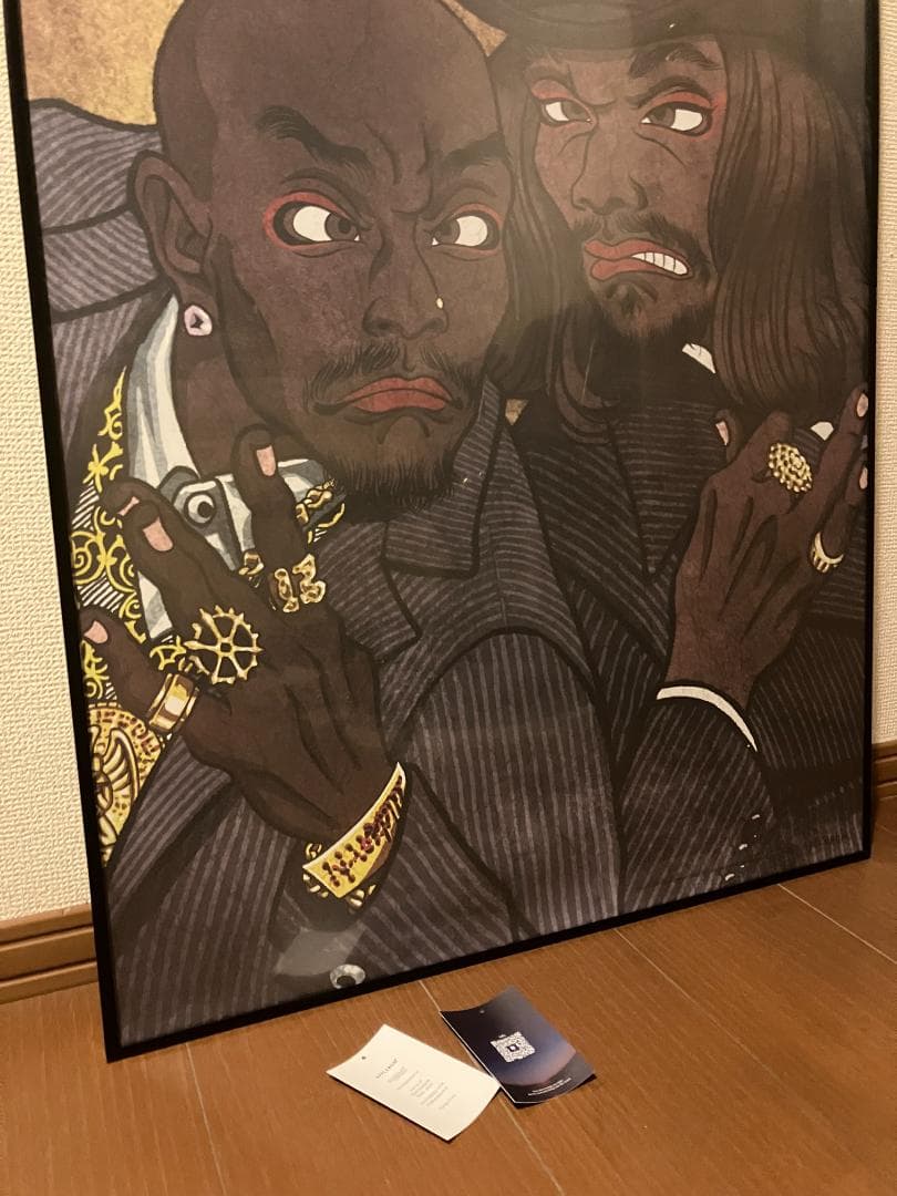 ★完売商品！APPLEBUM 2PAC スヌープドッグ 浮世絵 ポスター 額付