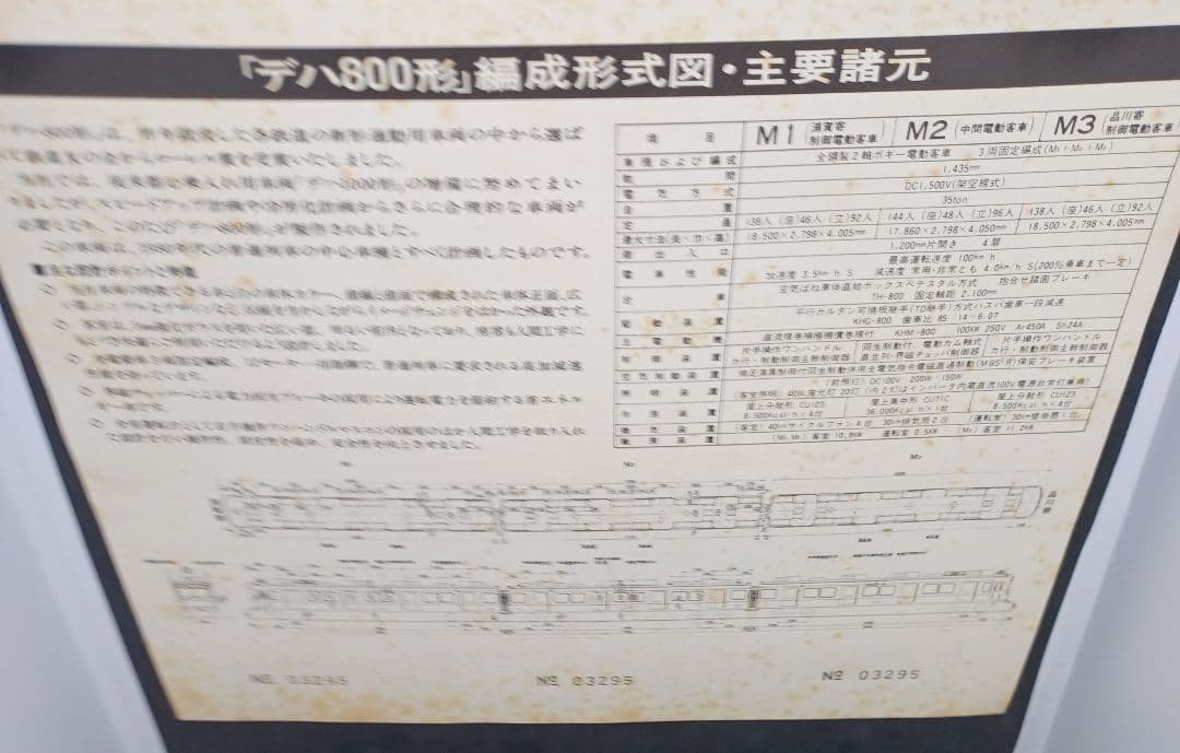 デハ800形 ローレル賞 受賞記念乗車券