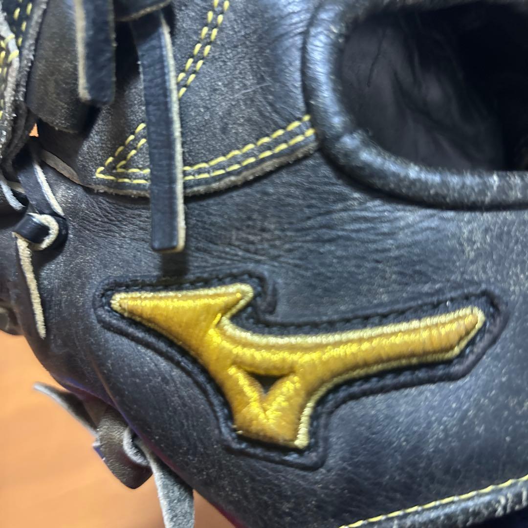 Mizuno 軟式グローブ 黒 レザー