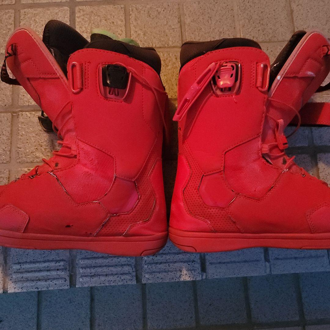 DEELUXEスノボ用ブーツ 赤