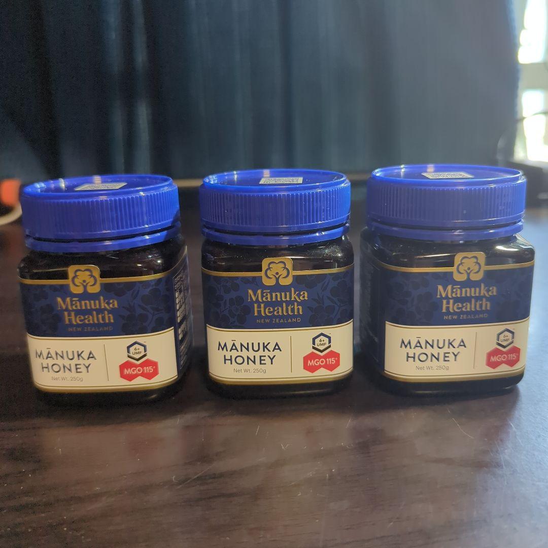 3個セット 新品 正規品 マヌカハニー MGO115+ 250g マヌカヘルス