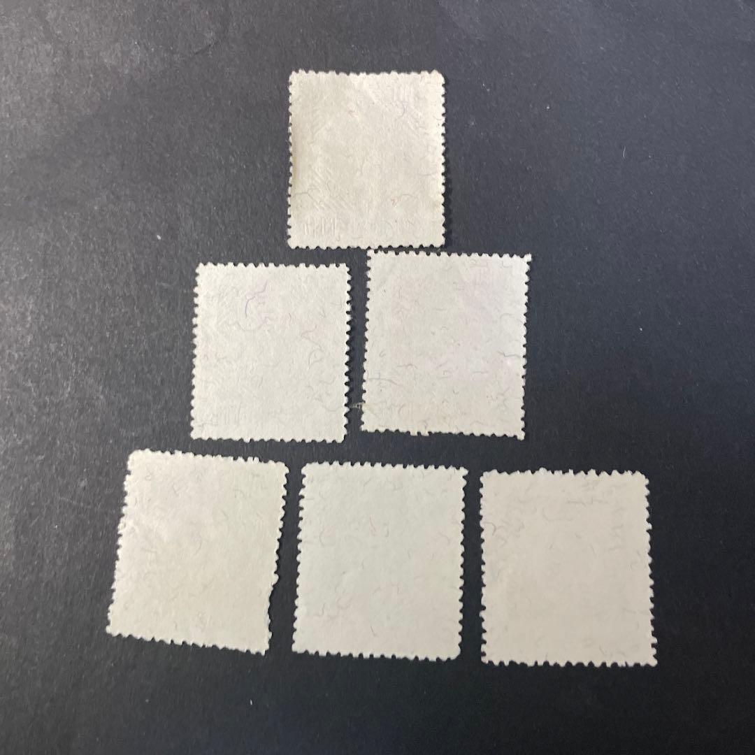 中国切手　中華民国切手1965(常89)6種　使用済み