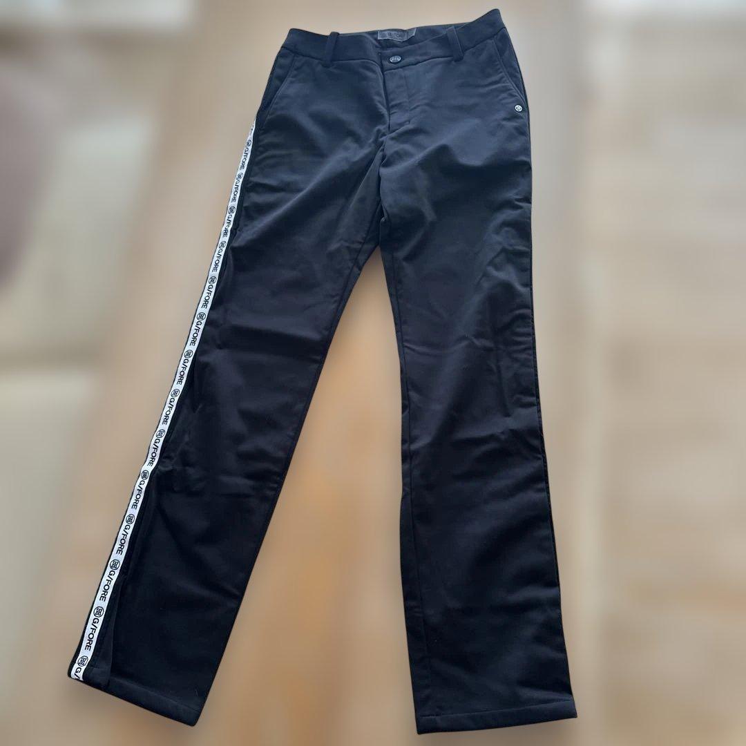 値下　ジーフォア　ブラック　裏起毛パンツ　38 美品