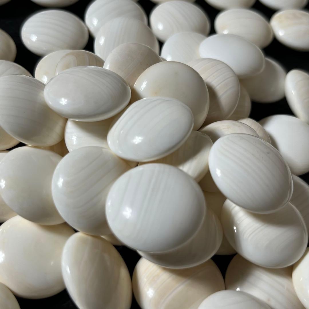 蛤碁石 碁石 36号 碁盤 碁笥