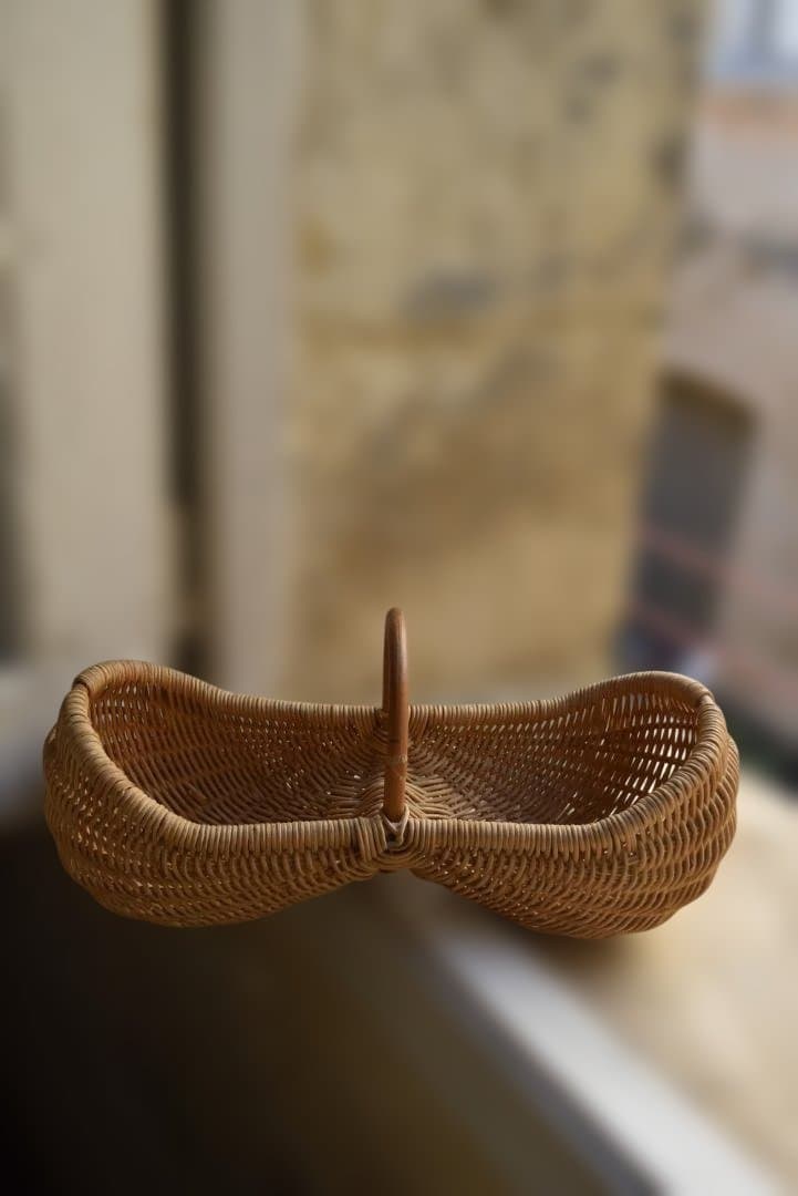 美品　フランスアンティーク　可愛いピーナツ型パニエ　ヴィンテージ