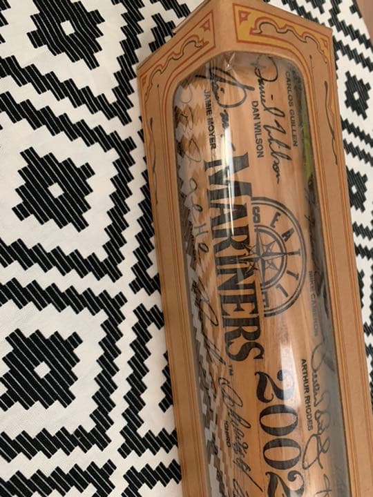 新品未使用未開封/シアトルマリナーズ記念バット/イチロー/佐々木/野球/サイン