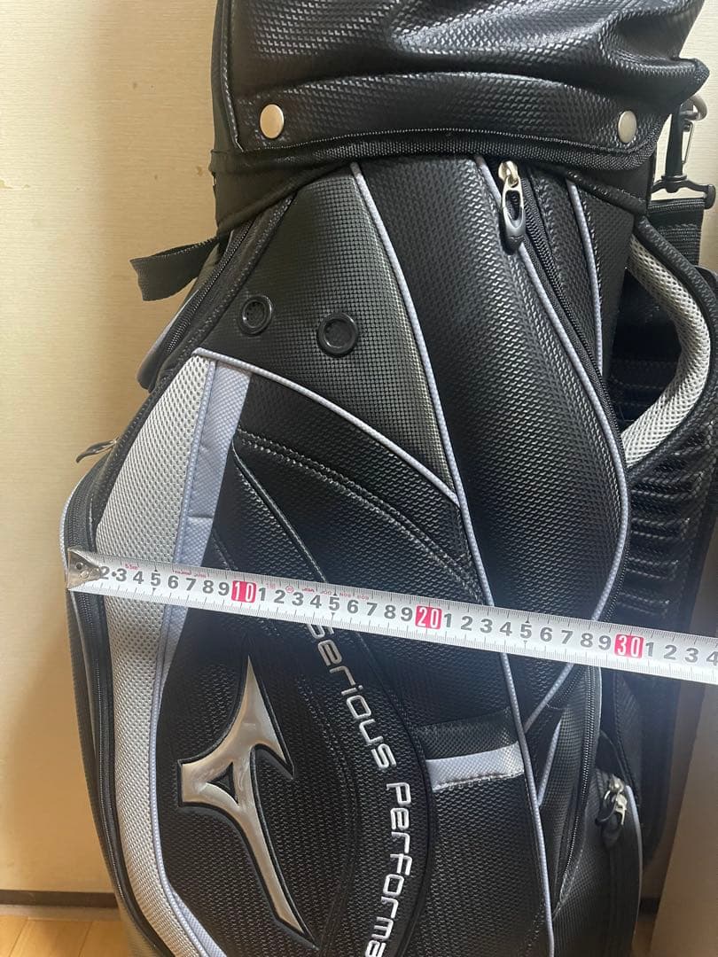 Mizuno キャディバッグ 黒/白