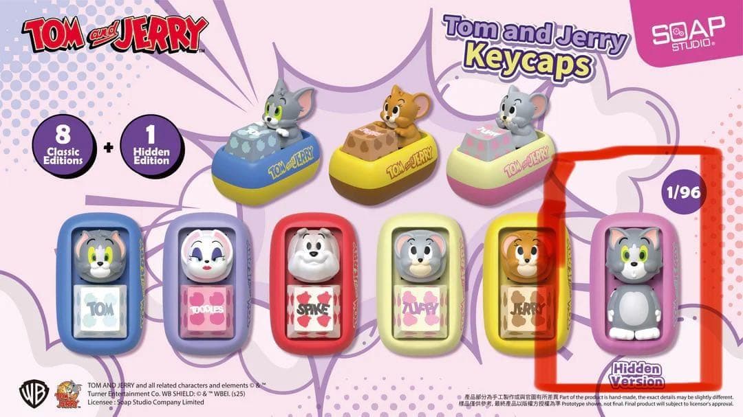 【トムとジェリー】 キーキャップ シークレット　Hidden Version