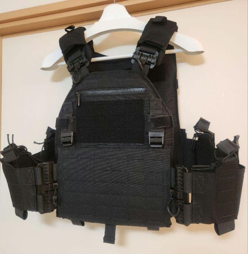 プレートキャリア、 MOELLシステム、BK、ブラック、プレキャリ