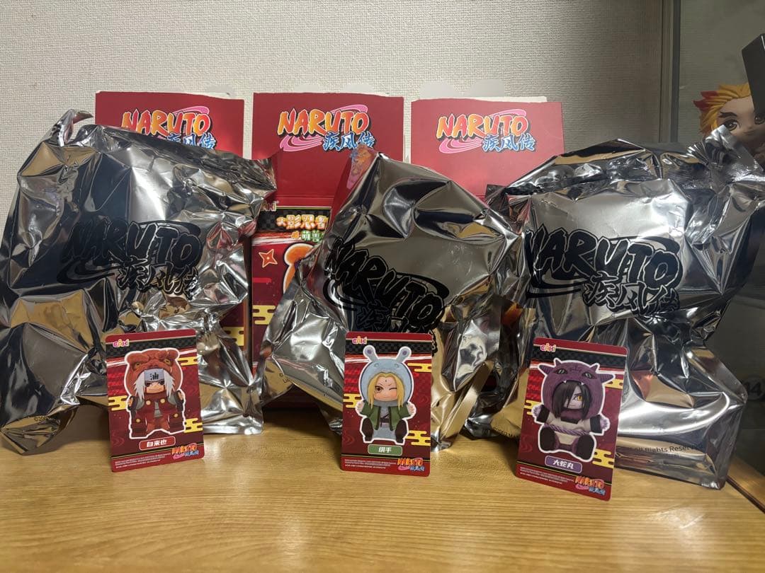 【最安値】TOPTOYナルト第2弾 大蛇丸 綱手 自来也 3体セットぬいぐるみ