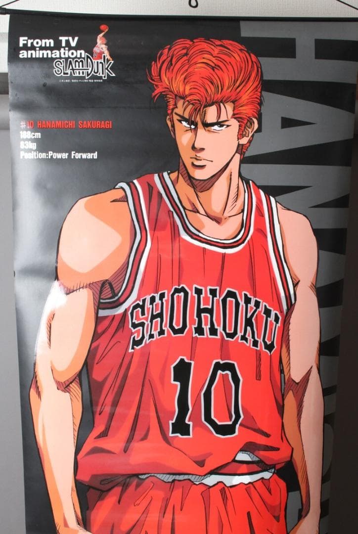 スラムダンク 等身大 タペストリー ポスター 桜木花道 流川楓 リバーシブル箱付