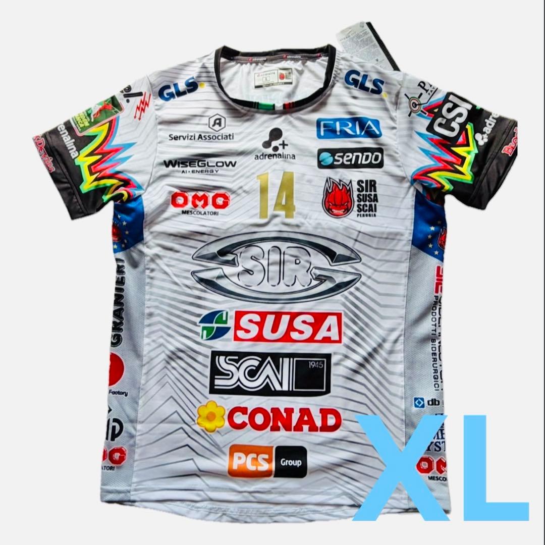 石川祐希　ペルージャ　ユニフォーム　25/26　アウェイ（白）　XLサイズ