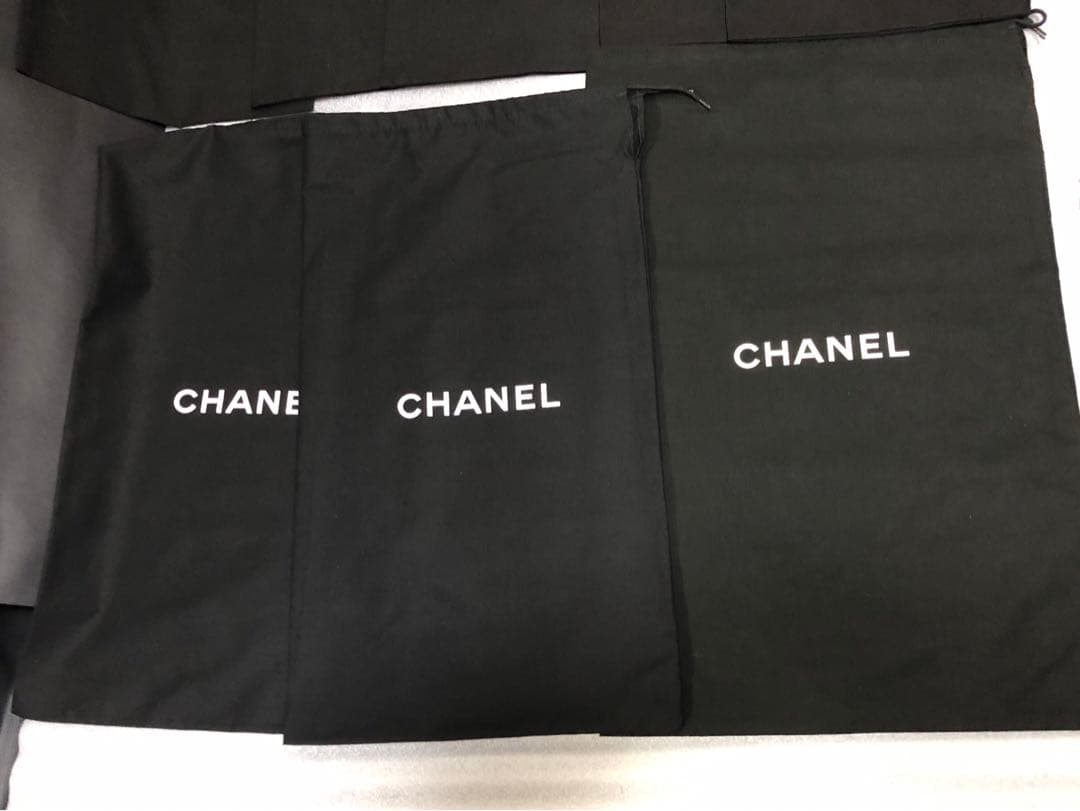 シャネル　ロゴ靴紐　ロングブーツ等靴保存袋　ショッパー　まとめ売り