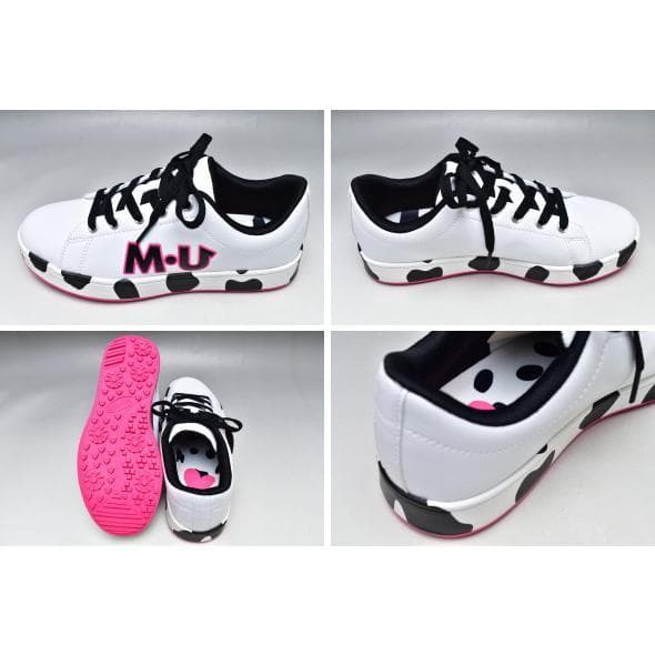 MU SPORTS ◆ダルメシアン柄スパイクレスシューズ 23.5 WH