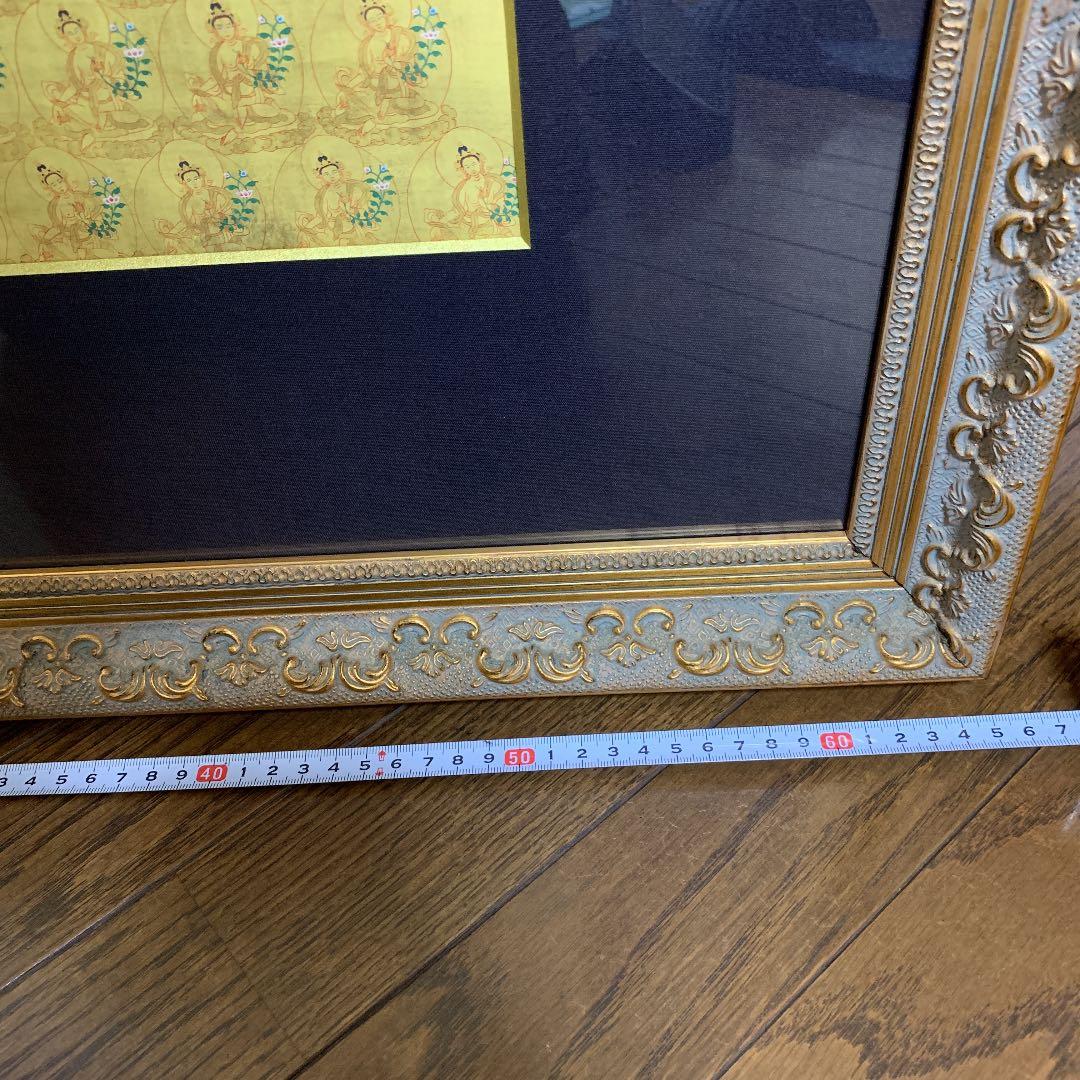 チベット　グリーンターラ菩薩　仏画