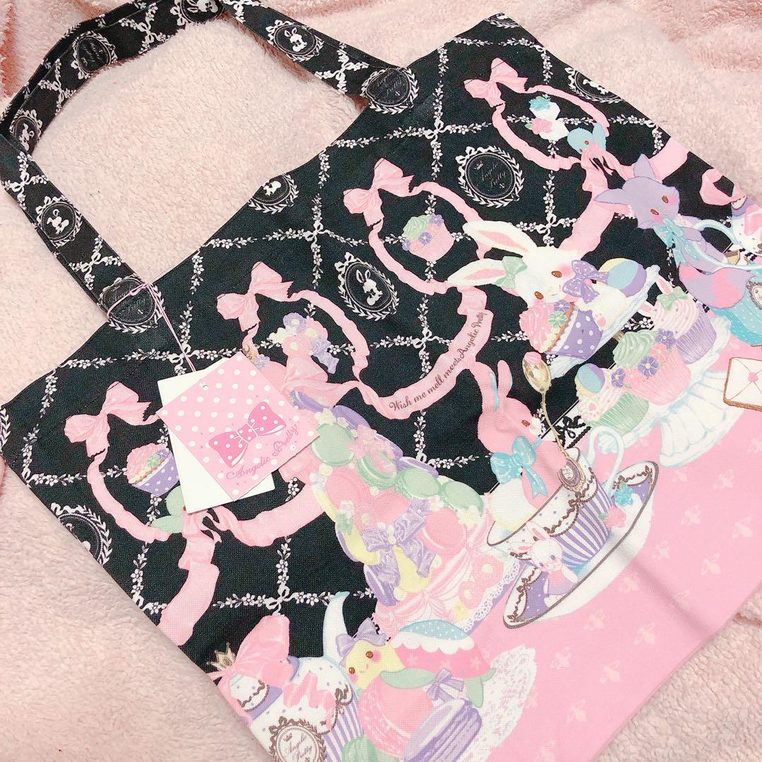 ウィッシュミーメル×Angelic Pretty ♡手さげバッグタグ付き