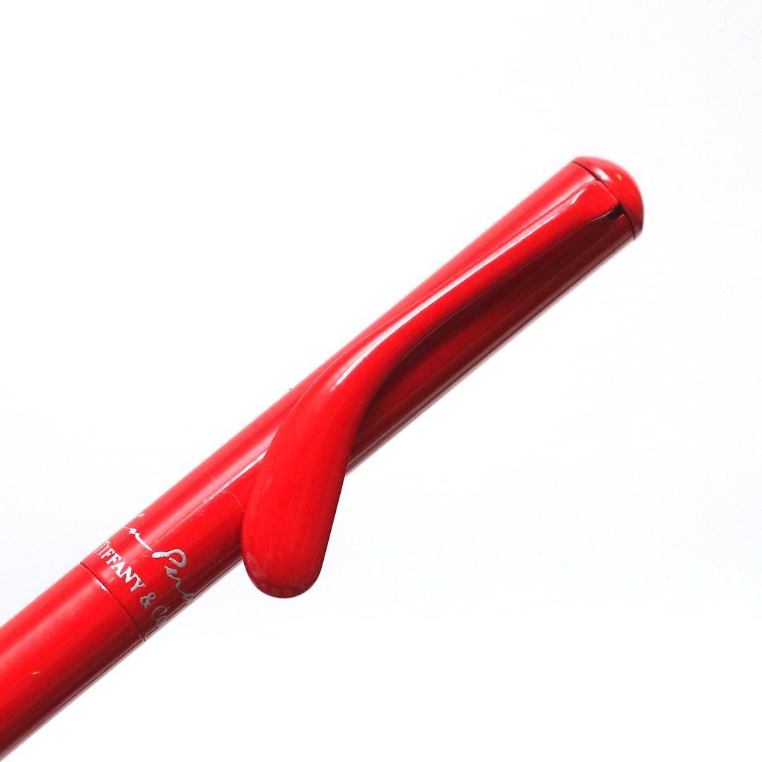ティファニー エルサ・ペレッティ レッド ボールペン ブラックインク 箱 ポーチ