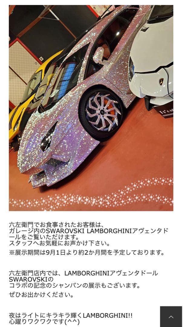 【希少】ランボルギーニ コラボ記念シャンパン スワロフスキー