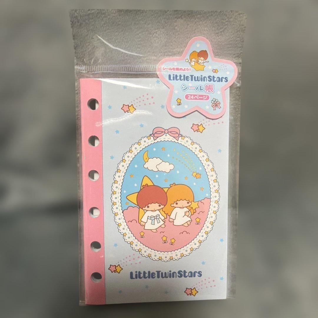 キキララ　シールバインダー　フォンストラップ　シール帳4点　リトルツインスターズ
