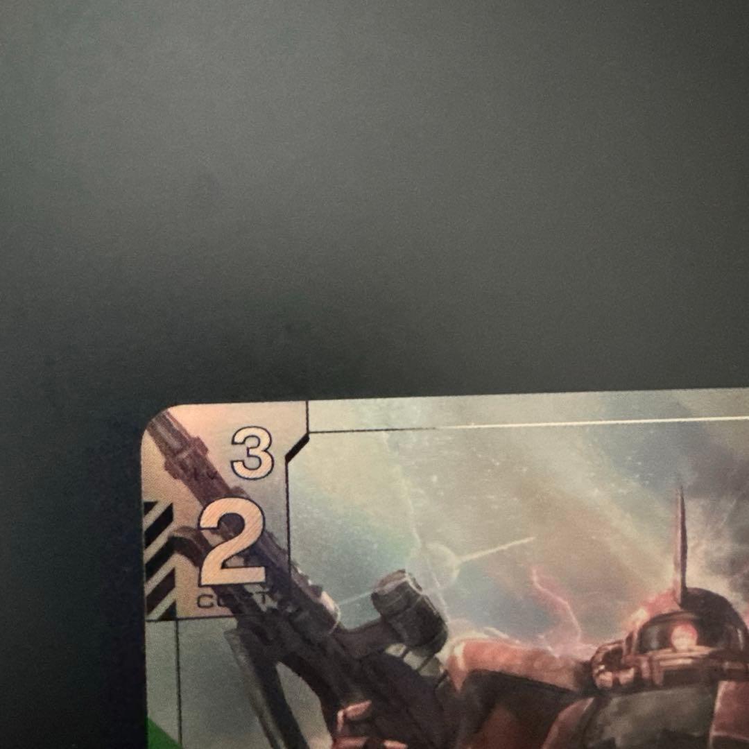 ガンダムカードゲーム　ザクⅡ　シャア・アズナブル機　β版　パラレル　シャアザク