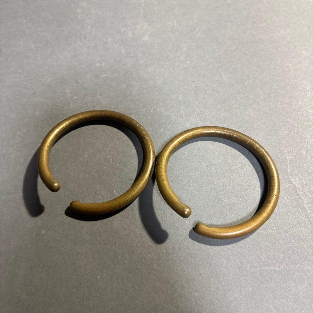 中川浄益　真鍮　釜鐶　共箱