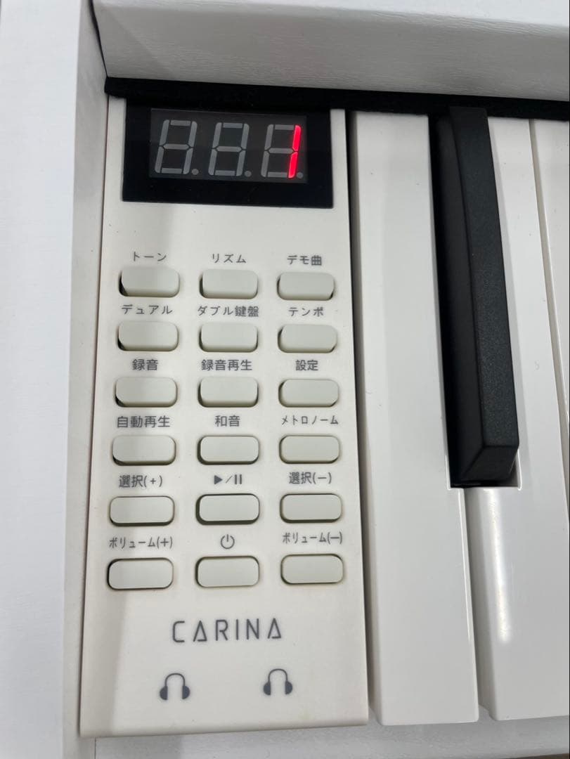 電子ピアノ88鍵盤　給電タイプ　木目調ボディ　ホワイト