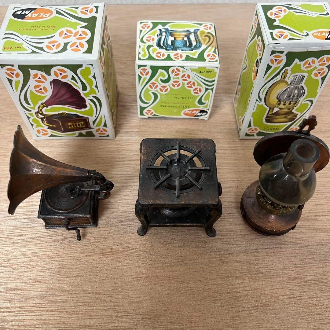 スペイン　アンティーク　PLAY ME 15個セット　飾り棚つき　鉛筆削り