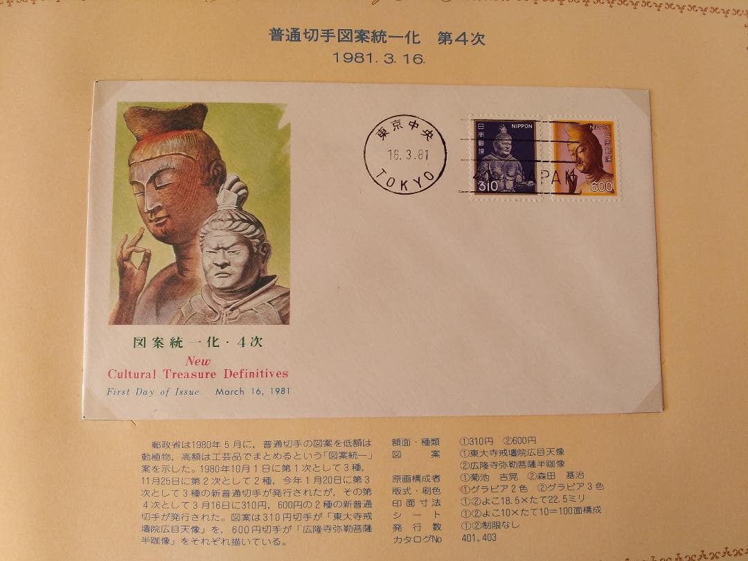 初日カバー 1981年 昭和56年 酉年 記念切手 切手 42通 ファイル 新品