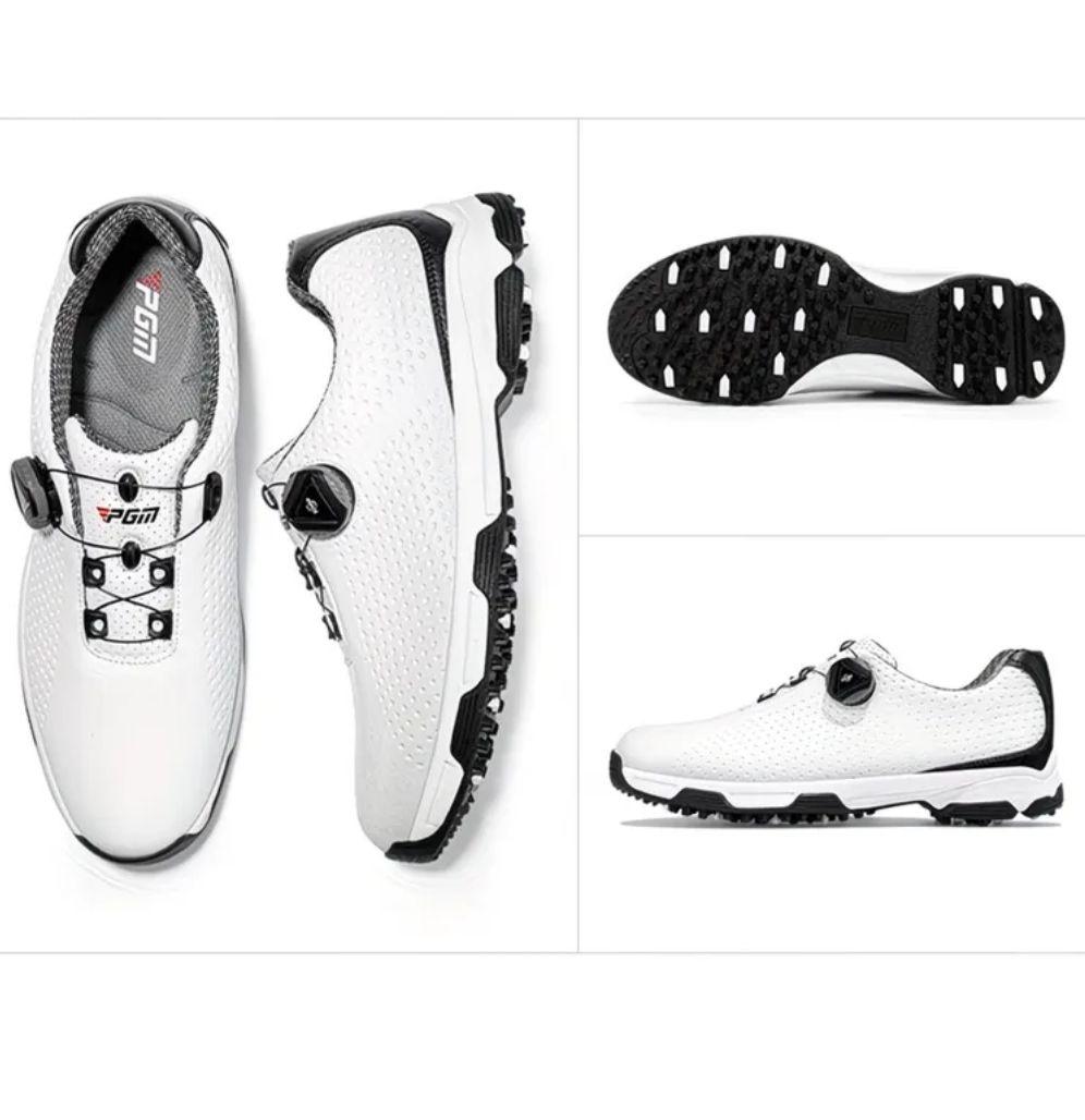 PGM ゴルフシューズ ホワイト/ライム
