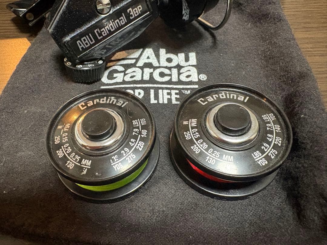 ABUカーディナル3BP アブガルシア　スピニングリール　替えスプール付き