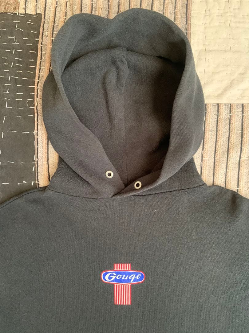 90s GOUGE vtg スウェット パーカー old skate USA製