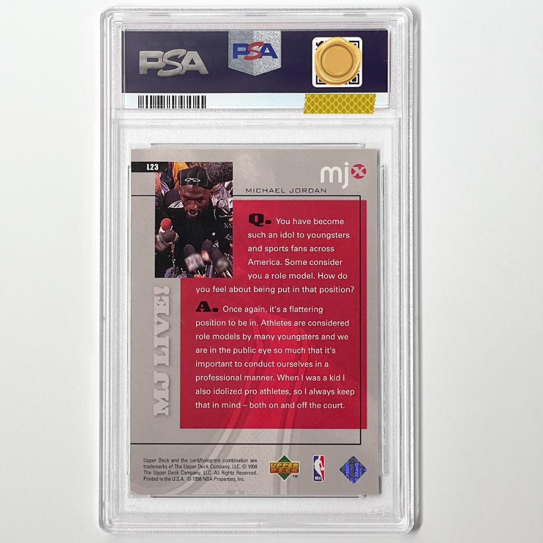 1998レア/100枚限定PSA MICHAEL JORDAN MJx LIVE