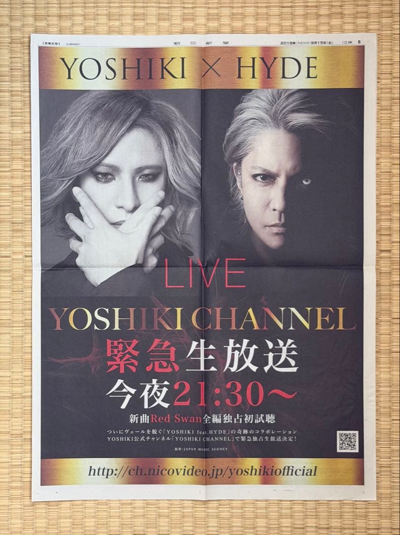 【セット売り】X JAPAN YOSHIKI プラチナVIPグッズ フライヤー等