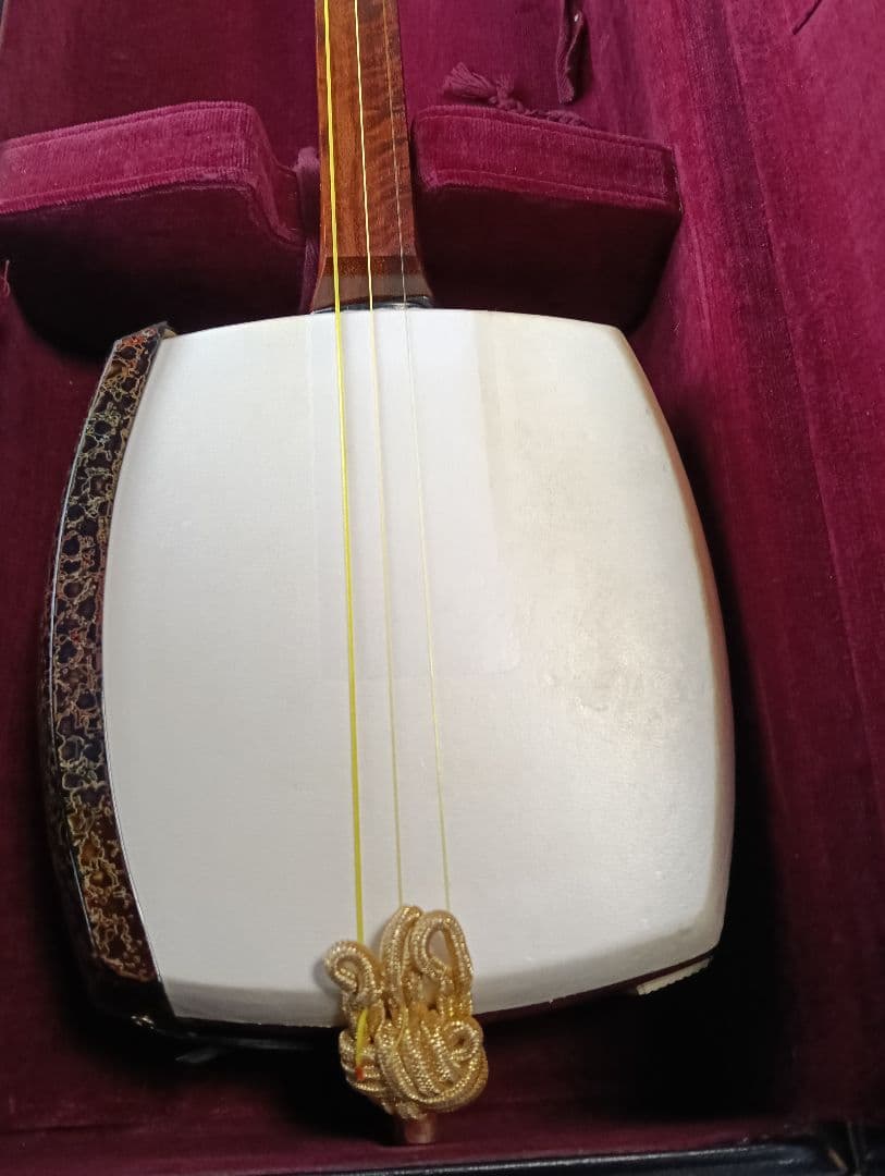 トチ花梨　津軽三味線　丸内胴