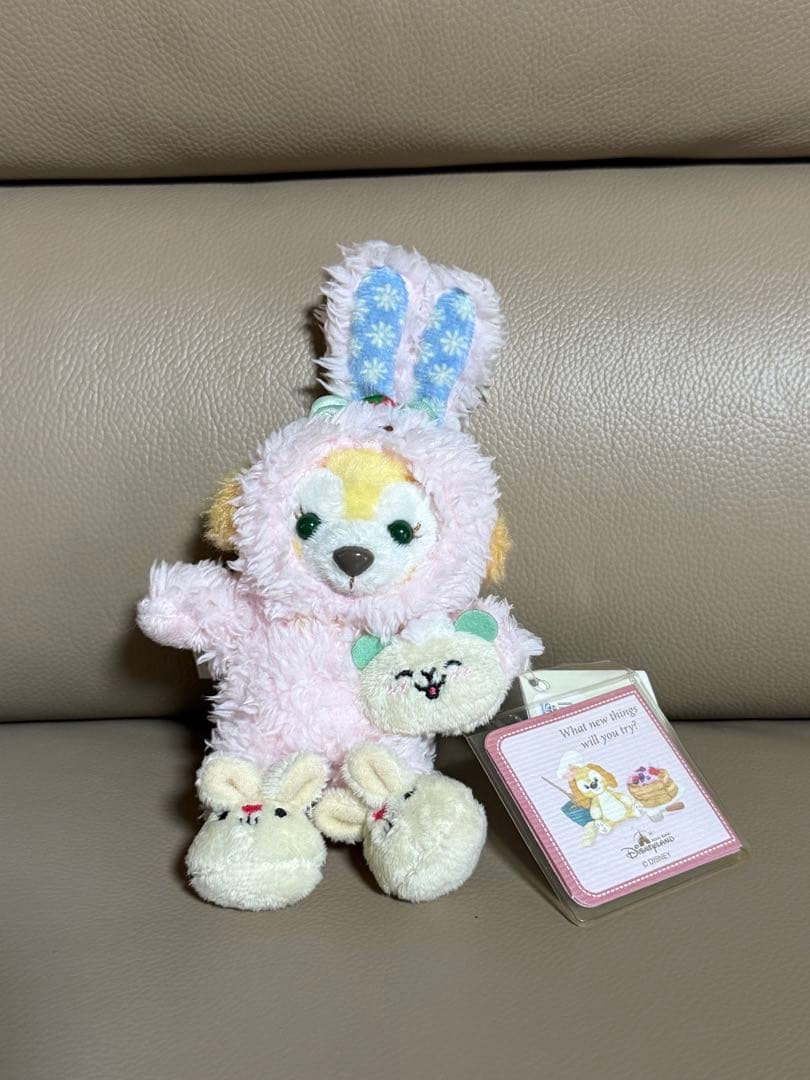 香港ディズニー　クッキー　ぬいぐるみ　チェーン　キーホルダー　イースター　タグ付