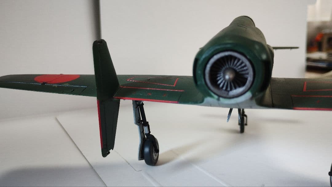 プラモデル完成機　1/48　震電(ジェット化)