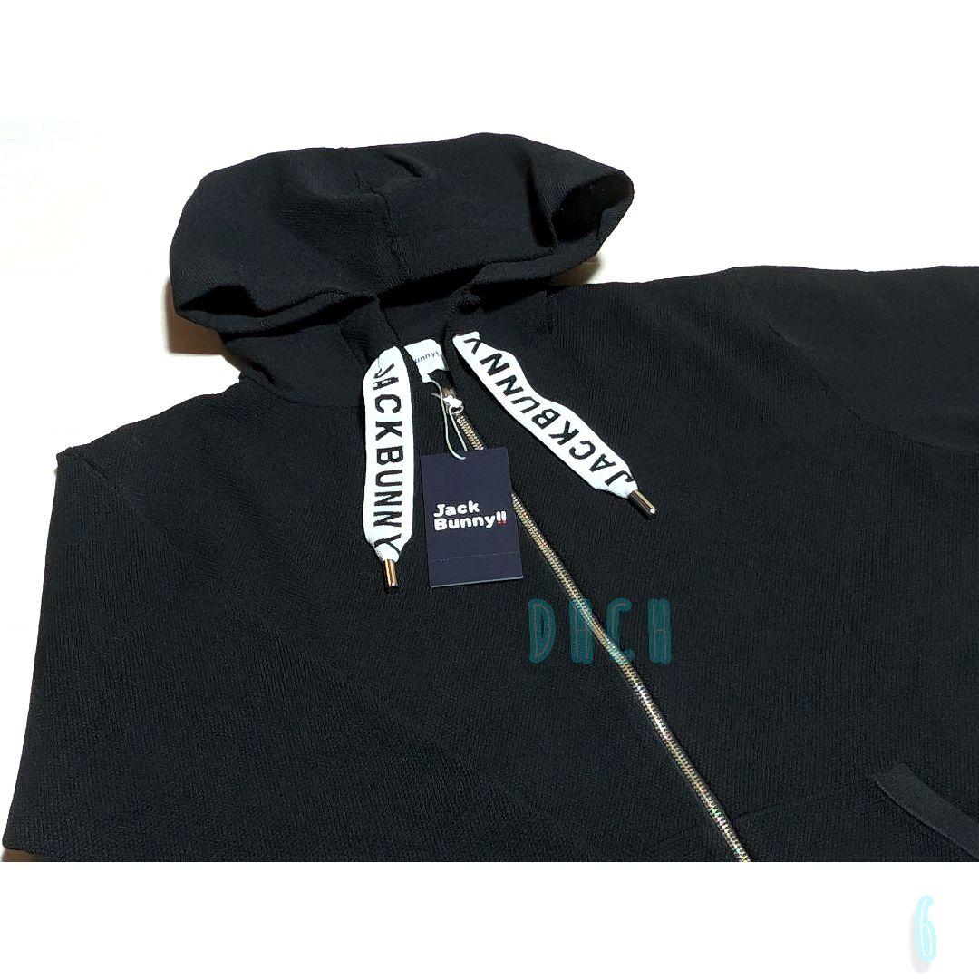 新品 【サイズ６(ＸＬ)】【ブラック】ジャックバニー ニットパーカー ゴルフ