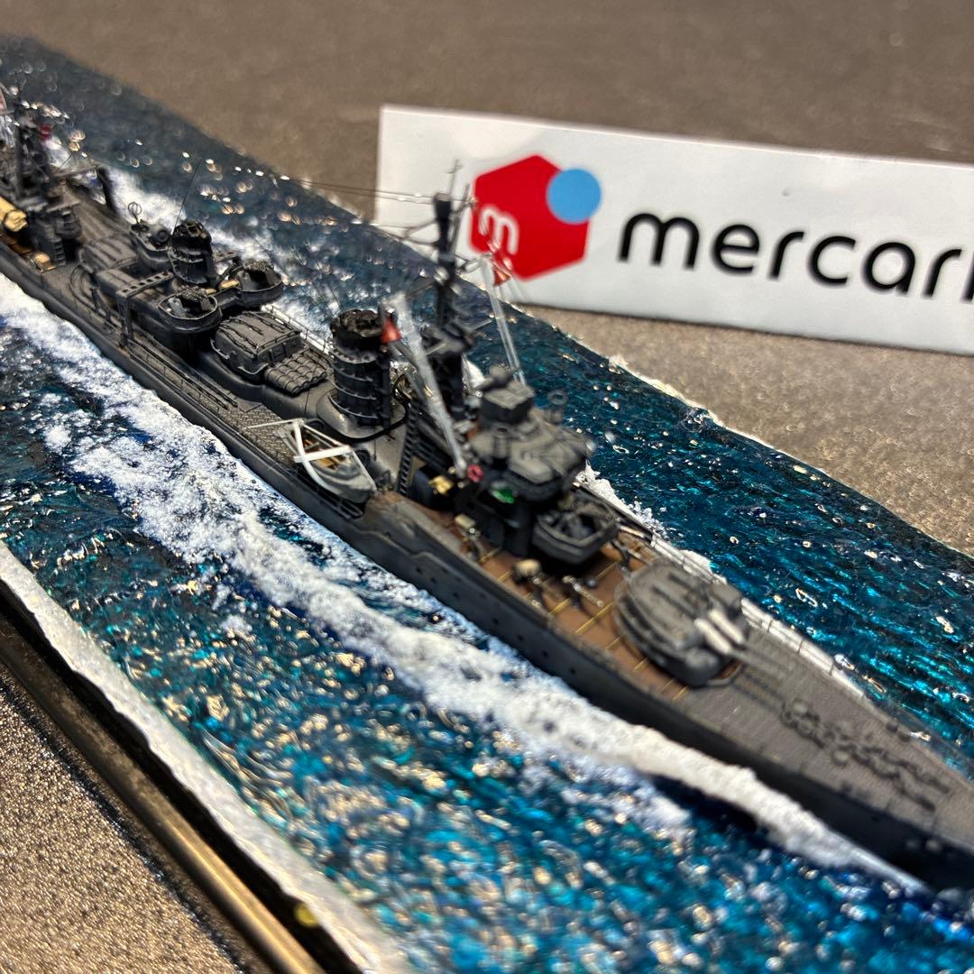 ● ピットロード製 1/700日本駆逐艦 霞(かすみ)ジオラマ完成品＋艦これ霞