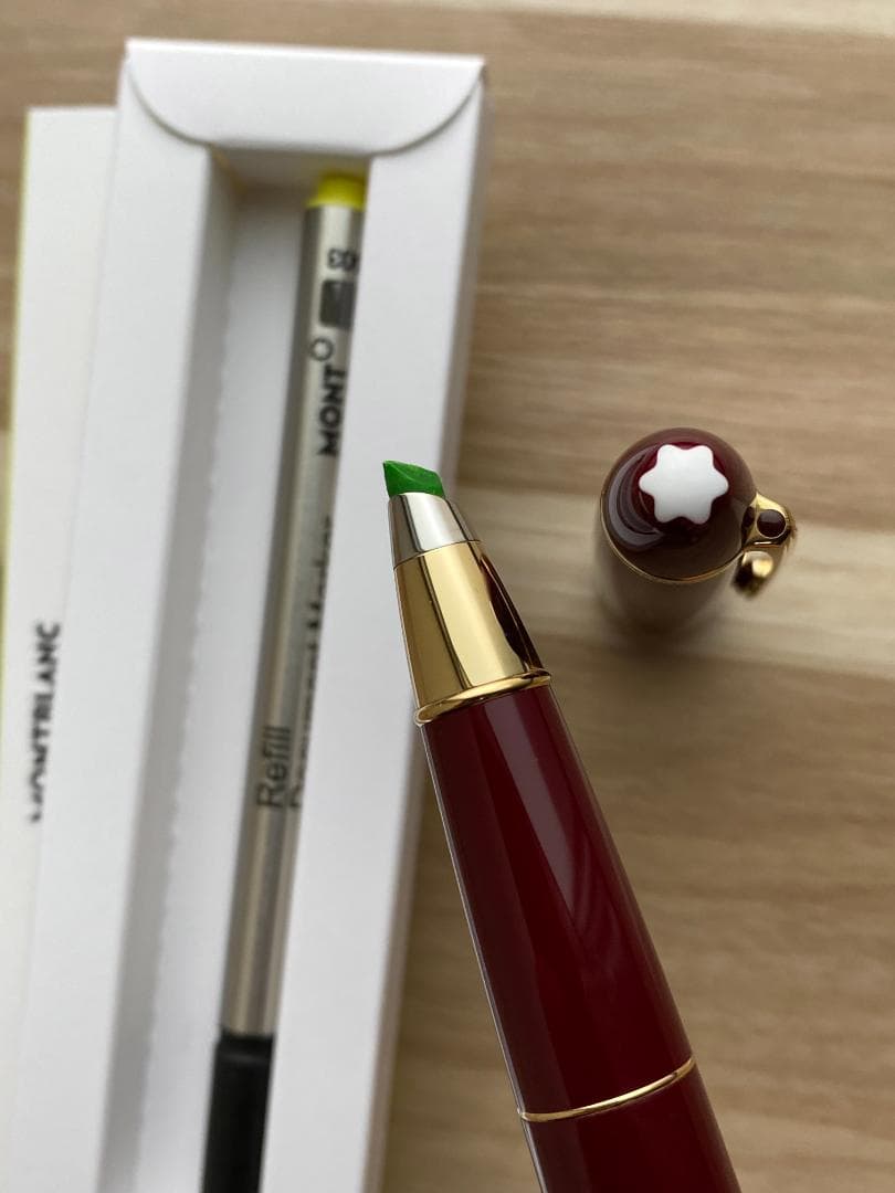 超美品 モンブラン ボルドー　ル・グラン166 ドキュメントマーカー 蛍光ペン