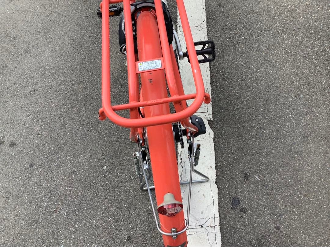 ヤマハ新機種電動アシスト自転車pasnatura24インチオレンジアルミボディー