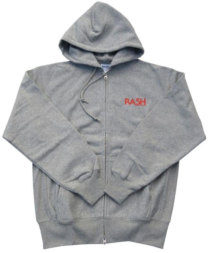 RASH WETSUITS 2024 羽バックフルジップパーカー Hグレー XL