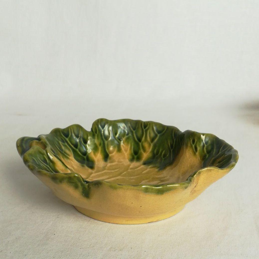 時代　出雲焼　葉っぱ型　小皿　小鉢　５客