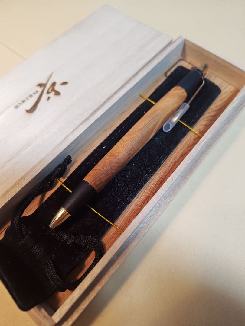 屋久杉工房京　屋久桧　シャープペンシル0.5　真鍮金具