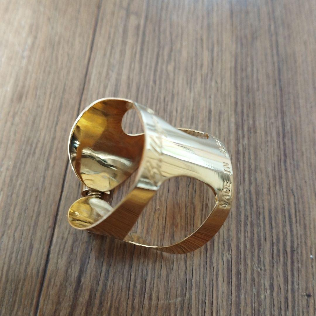 ブルズアイ ルージュ　アルトサックス用リガチャー　ゴールドプレート