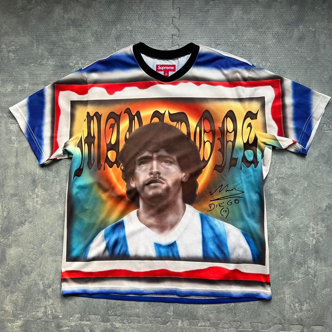Supreme Maradona Soccer Jersey マラドーナ L