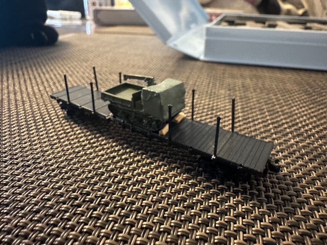 Nゲージ 自衛隊機材輸送列車(2009) 自作品