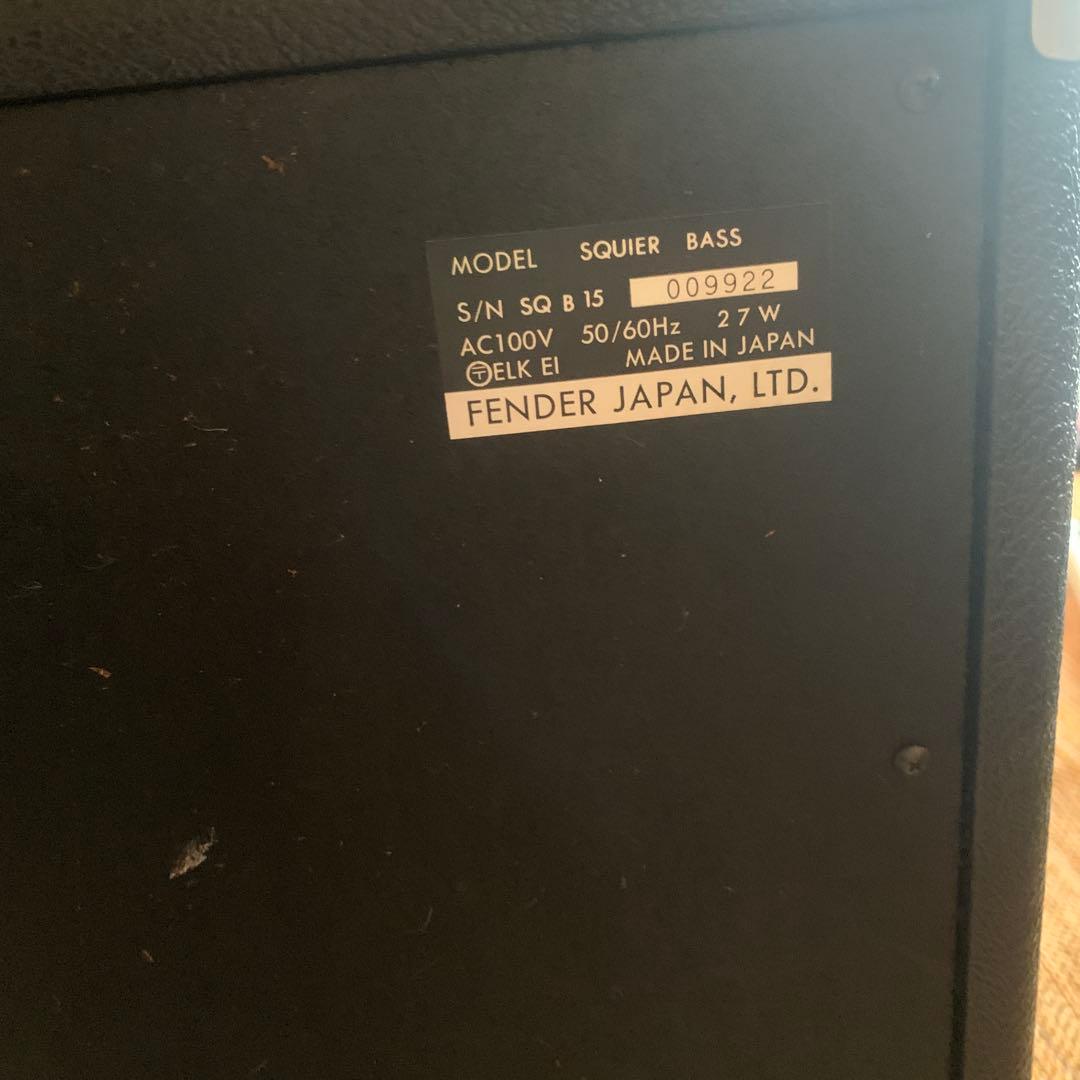 Fender SQUIER BASS アンプ 27W 日本製