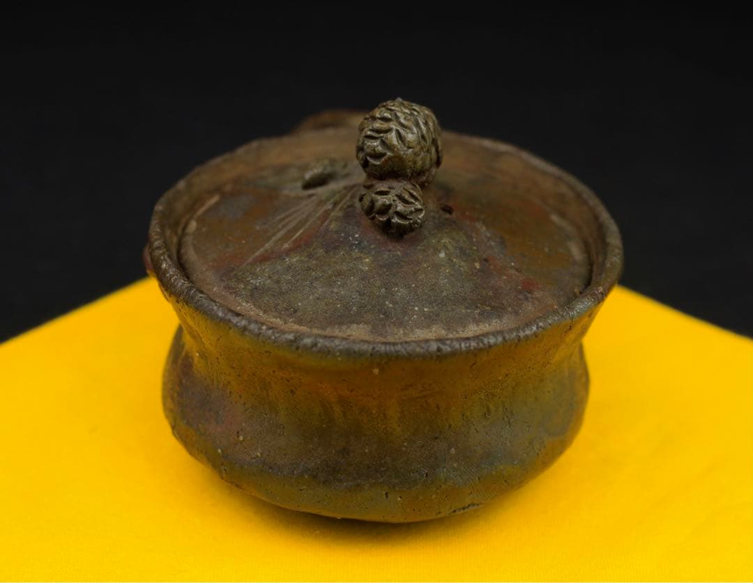 備前焼 森 宝山 宝山 希少 手造松の実摘み 宝瓶 急須