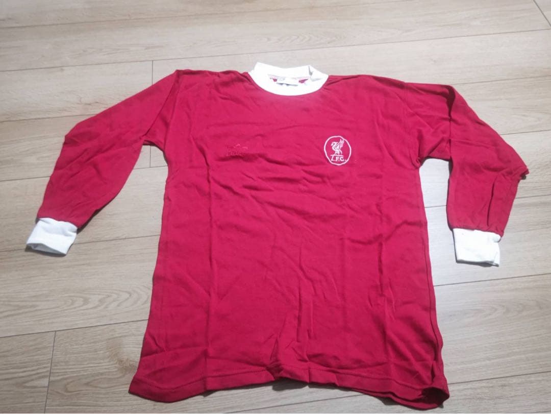 激レア！リバプールFC60年代レプリカ長袖ユニフォーム 旧ロゴadidas復刻