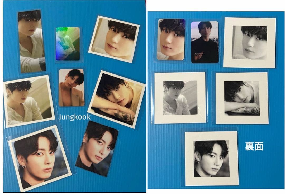 BTS JIN ロングステッカー・両面ホログラムフォトカード